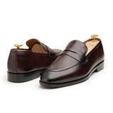 Riccione - Brown Hand Made Pure Cow Leather Shoes