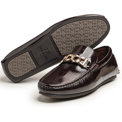 DEVON BROWN Hand Made Pure Cow Leather Shoes