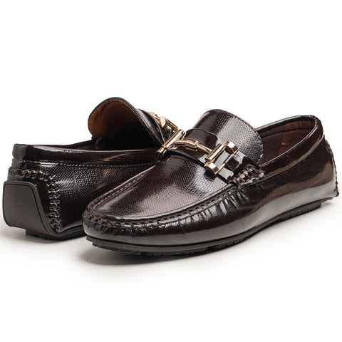 DOLICA BROWN Hand Made Pure Cow Leather Shoes