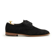 Suede Laces Black Hand Made Pure Cow Leather Shoes