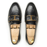 Tee Black Hand Made Pure Cow Leather Shoes