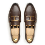 Tee Brown Hand Made Pure Cow Leather Shoes