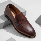 Riccione - Brown Hand Made Pure Cow Leather Shoes