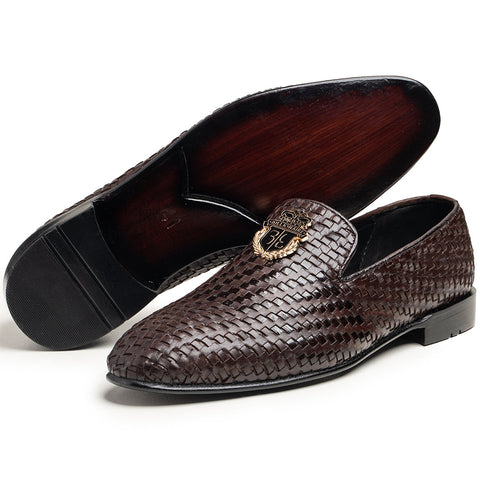 Bill-Brown Hand Made Pure Cow Leather Shoes