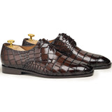 COCO LACES BROWN Hand Made Pure Cow Leather Shoes